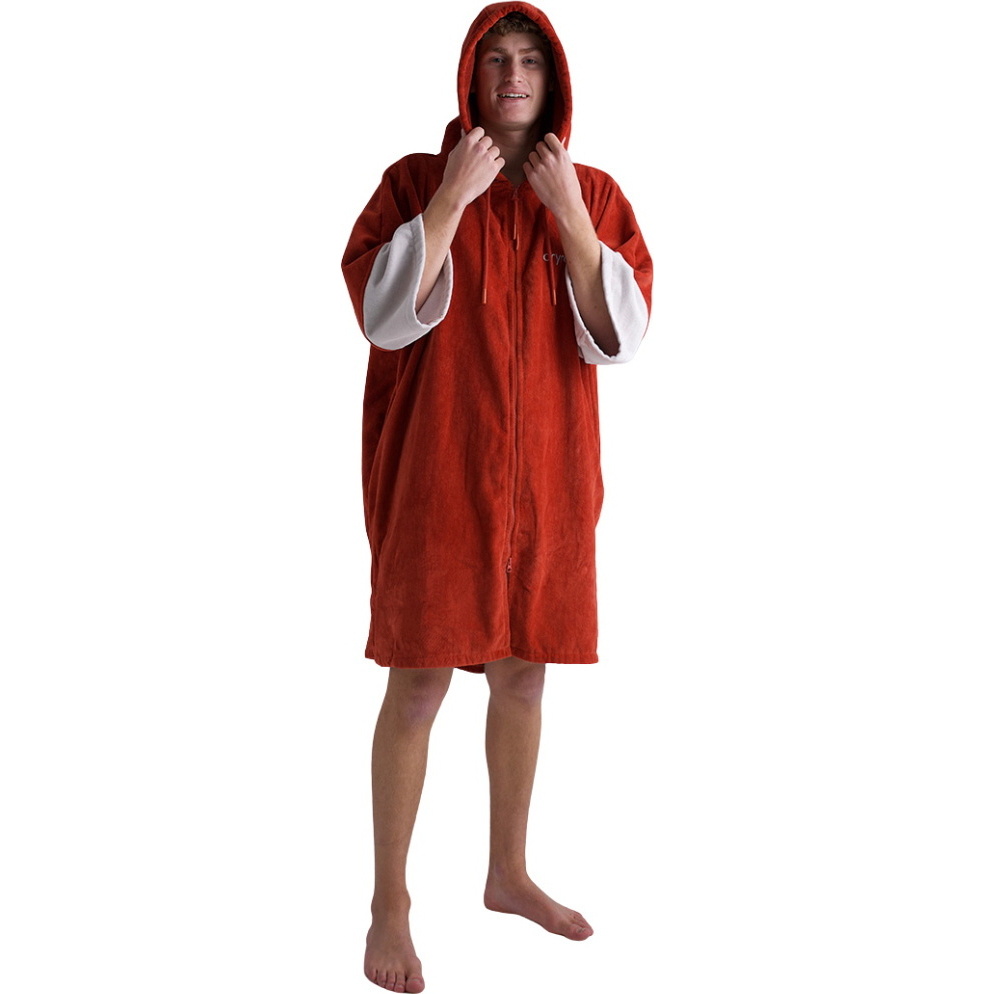 2026 Dryrobe Full-Zip Organic Towel Robe ORGANICFZTRBO - Burnt Orange